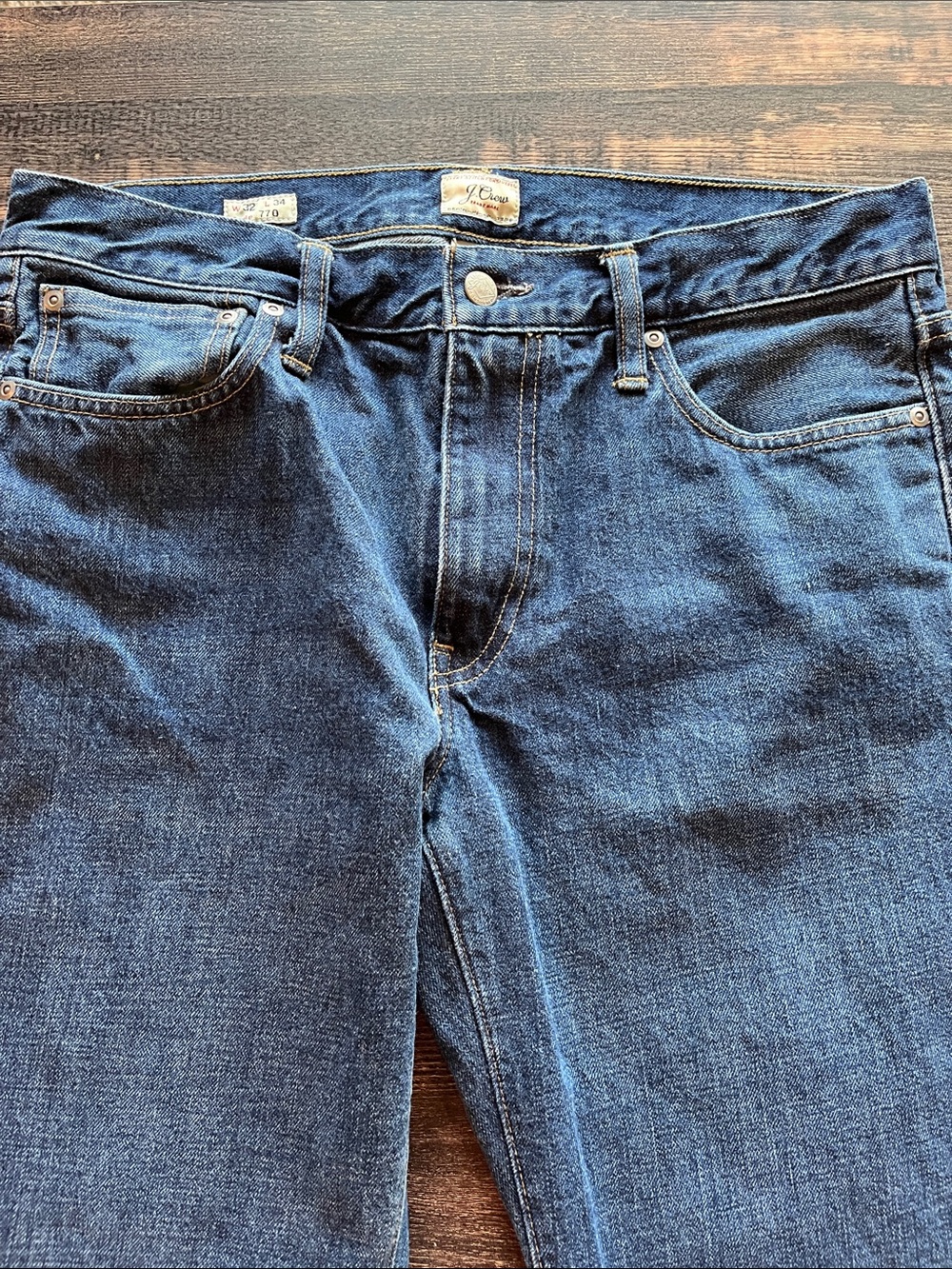 J. Crew Relaxed Fit Dark Blue Jeans